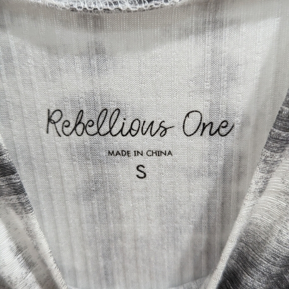 Rebellious One Long Sleeve Form Fitted Top, size small - Picture 5 of 5